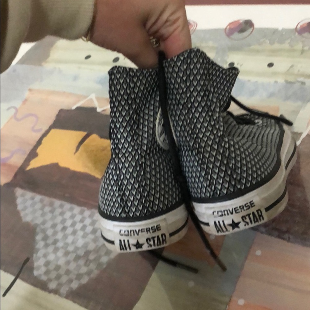 Patterned Converse High Tops - Picture 2 of 3